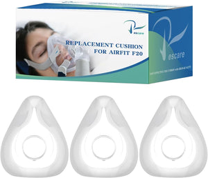 Airfit F20 Replacement Cushion Small - 3 Packs Compatible with Original F20 Frame, Ultra-Soft & Durable Seal, Reliable & Comfortable