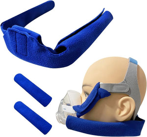 CPAP Neck Pad & 2Pack CPAP Strap Covers Compatible with Airfit F20 Headgear, Prevent Strap Marks, Adjustable and Ultra-Soft Strap Covers, Comfort Fit