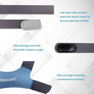 Headgear Replacement 2Packs Compatible with AirFit N20 Mask, 2Packs Elasticity Premium Nylon Soft Headgears+2Pairs Features Magnetic Clips (Small)