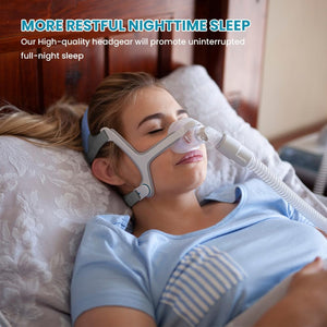 Headgear Replacement 2Packs Compatible with AirFit N20 Mask, 2Packs Elasticity Premium Nylon Soft Headgears+2Pairs Features Magnetic Clips (Small)