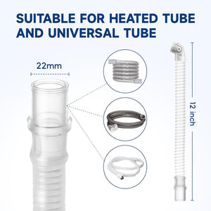 Replacement Short Tube Compatible with Airfit N20 & Airtouch N20 Cpap Mask, Avoid Leakage and Reduce Noise, Cpap Supplies and Accessories(2 Pack)