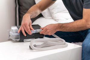 Tubing Elbow (37394) 3 Pack Replacements Compatible with AirSense10 & AirCurve10 and 2 Packs Headgear Strap Covers Universal and Reusable