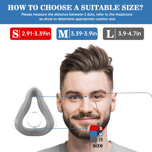 Airtouch F20 Cushion Medium - 2 Packs Replacement Memory Foam Cushion Compatible with Original F20 Frame,Reliable Seal, Comfortable Fit,Durable