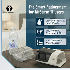 Mars Wellness Replacement Water Chamber Compatible with Resmed Airsense 11 CPAP Machines - Perfect Fit Reliable Water Chamber for Resmed Airsense 11 ONLY