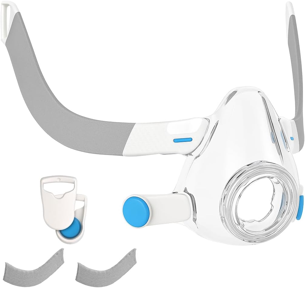 Replacement F20 Frame Compatible with F20 Airtouch and Airfit Mask,Includes Frame+2 Clips+Strap Covers- Snug Fit, Comfortable & Durable - One Size Fits All