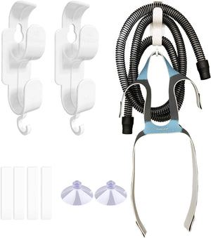 CPAP Hose Hanger Tubing Organizer and Headband Hook Combined Hose Management System with Anti-Skid Function for Preventing Tube Leakage Tangle Free