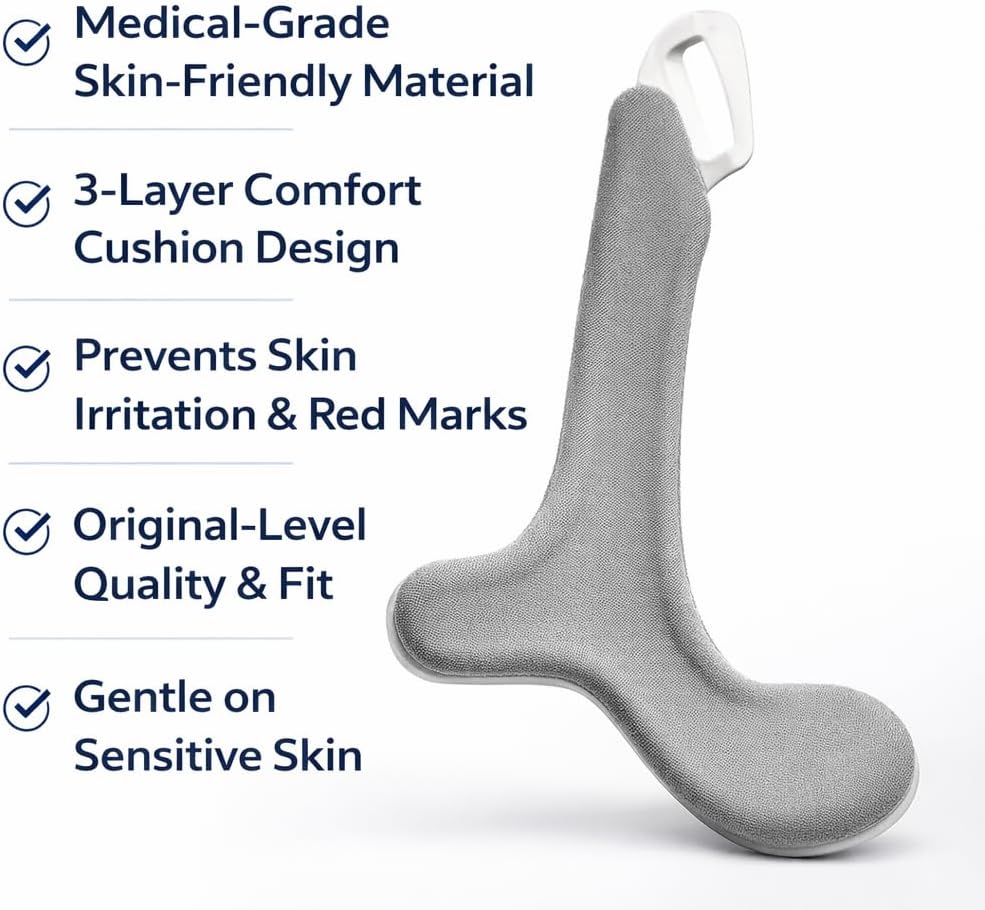 Replacement Airfit N20 Frame Compatible with N20 Nasal Mask, Great Value Includes 1 Frame + 2 Clips,Skin-Friendly Design,Secure Fit,Durable- One Size Fits All