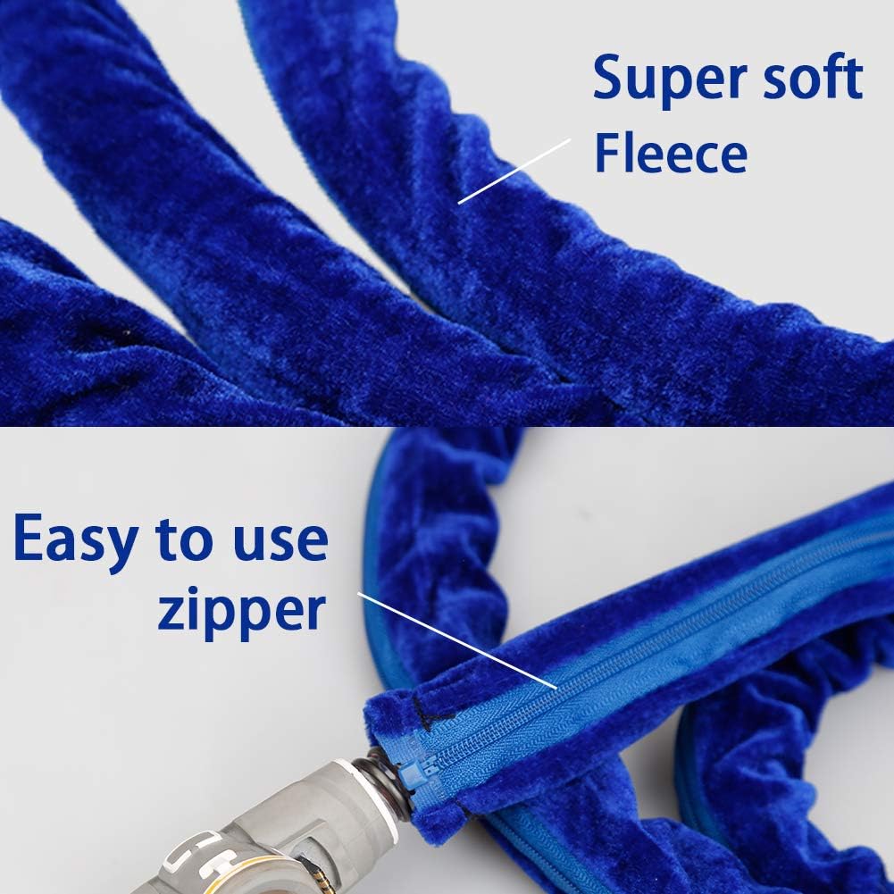 Recare CPAP Hose Cover Thickened Sleeve Protective Jacket-6Ft Tube Wrap for Resmed or Respironics Heated & Standard Tubing- Soft Fleece with Full Length Zipper