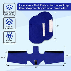 CPAP Neck Pad & 2Pack CPAP Strap Covers Compatible with Airfit F20 Headgear, Prevent Strap Marks, Adjustable and Ultra-Soft Strap Covers, Comfort Fit