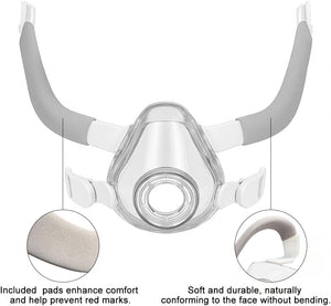 Replacement F20 Frame Compatible with F20 Airtouch and Airfit Mask,Includes Frame+2 Clips+Strap Covers- Snug Fit, Comfortable & Durable - One Size Fits All