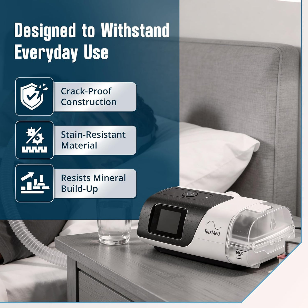 Mars Wellness Replacement Water Chamber Compatible with Resmed Airsense 11 CPAP Machines - Perfect Fit Reliable Water Chamber for Resmed Airsense 11 ONLY