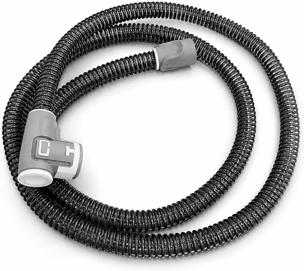 Airsense 10 Climate line Tube for Airsense 10 and Aircurve 10 - Premium Upgraded Version with L Shape Connector - ELIMINATES RAINOUT and CONDESATION