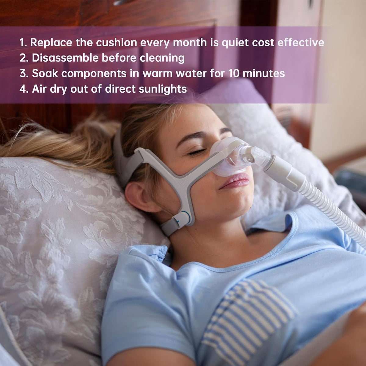 Airfit N20 Replacement Cushion Medium - 3Packs Air Fit Nasal Nose Mask Accessories Supplies Compatible with Original N20 Frame, Optimized Comfort & Secure Seal