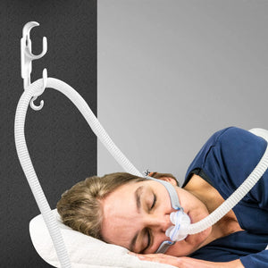 CPAP Hose Hanger Tubing Organizer and Headband Hook Combined Hose Management System with Anti-Skid Function for Preventing Tube Leakage Tangle Free